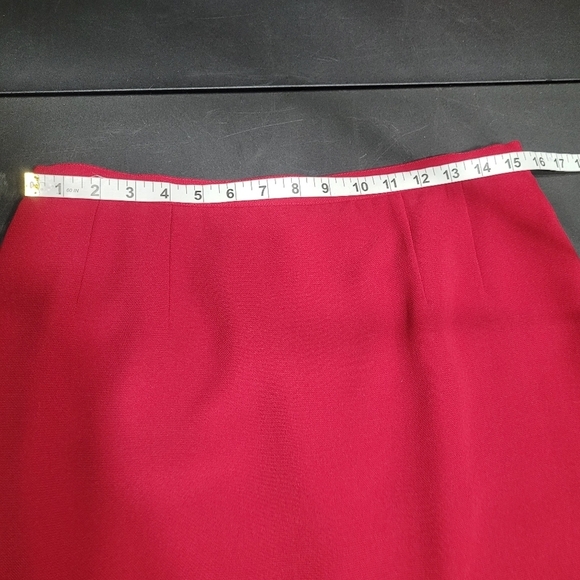 Emily Red 2Pc Double Breasted Blazer Skirt Set Corpcore Office Women's Size 14 - Picture 12 of 13